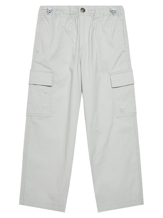 United Colors of Benetton Текстилни панталони 4L2VCF04I Сив Straight Fit