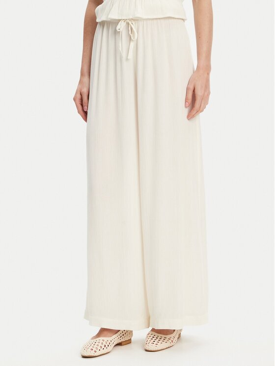 United Colors of Benetton Текстилни панталони 4VW95F00C Екрю Relaxed Fit