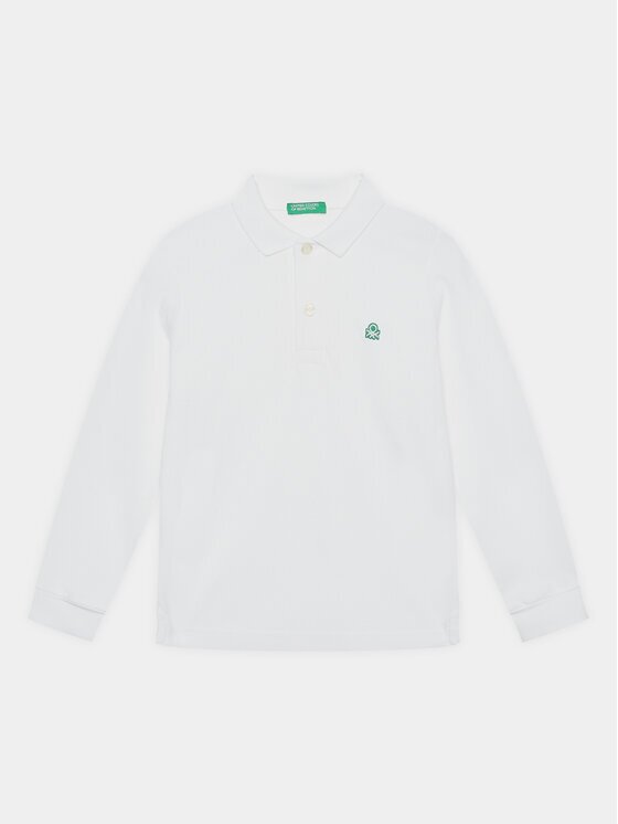 United Colors of Benetton Тениска с яка и копчета 3089C300Z Regular Fit