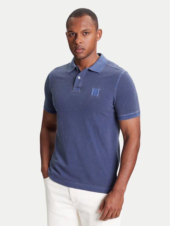 United Colors of Benetton Тениска с яка и копчета 3089U302D Regular Fit