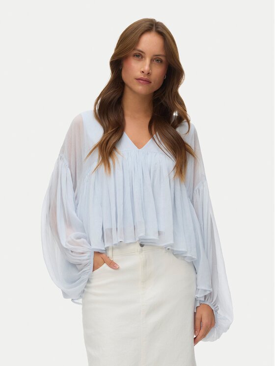 Vero Moda Блуза Katie 10346404 Светлосиньо Regular Fit