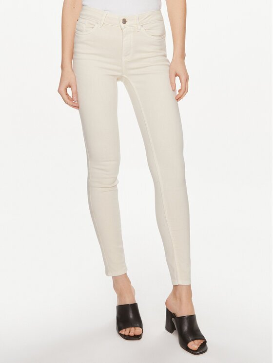 Vero Moda Дънки Flash 10307571 Екрю Skinny Fit