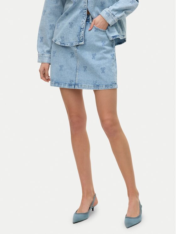 Vero Moda Дънкова пола Tessa 10326888 Regular Fit