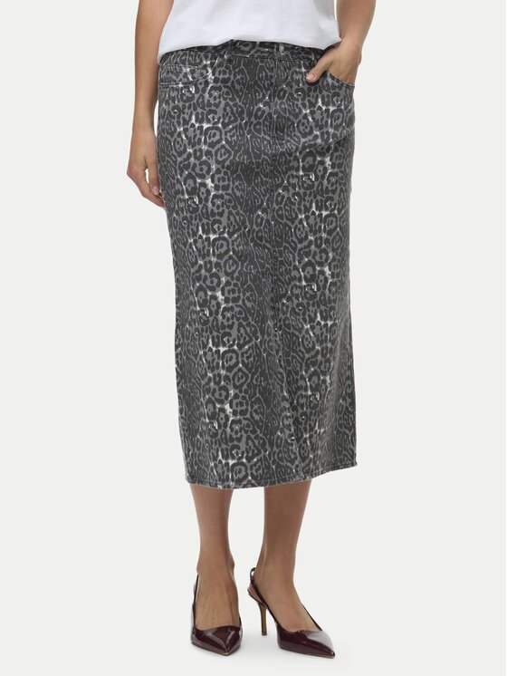 Vero Moda Дънкова пола Veri 10336316 Regular Fit