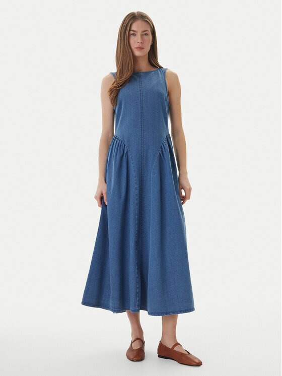 Vero Moda Дънкова рокля Kiara 10346411 Regular Fit