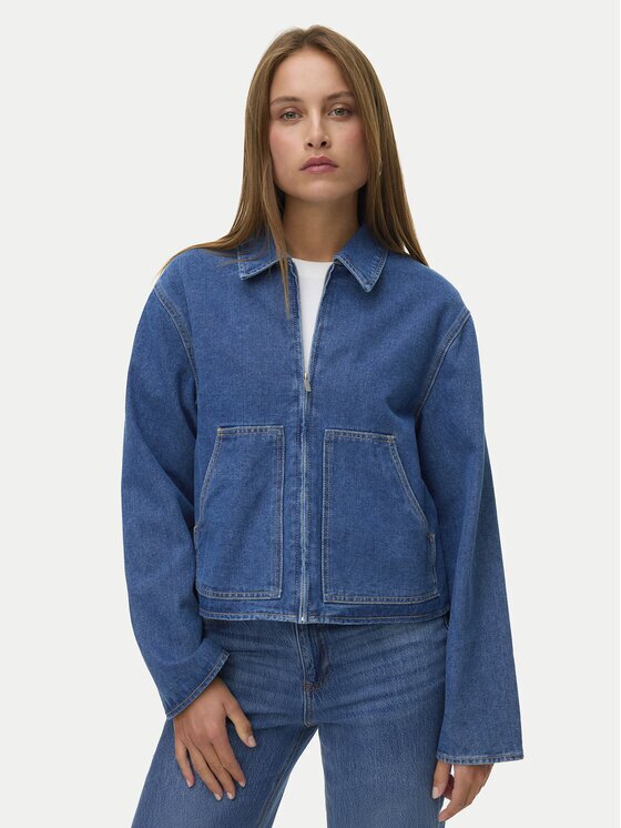 Vero Moda Дънково яке Aura 10340280 Relaxed Fit