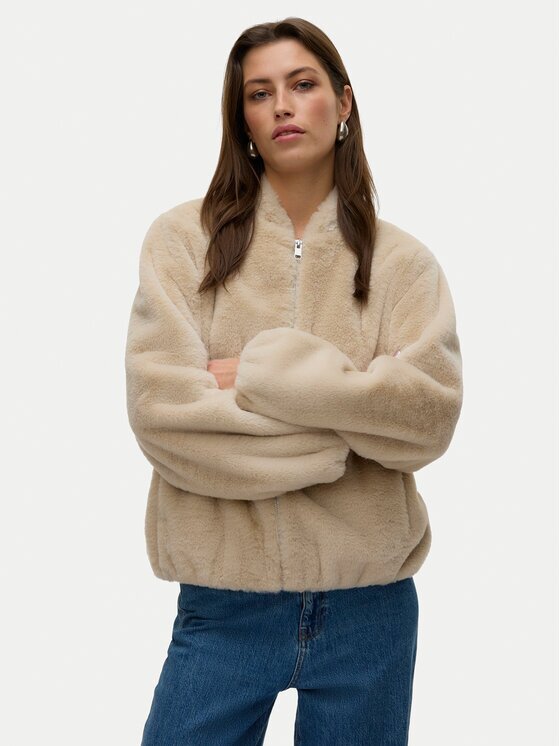Vero Moda Кожено палто Sonjaliga 10331291 Regular Fit