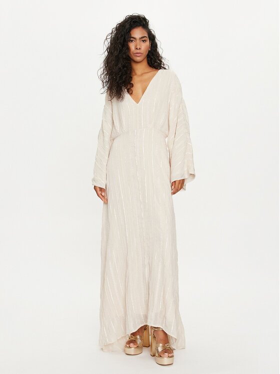 Vero Moda Лятна рокля Tara 10304254 Екрю Loose Fit