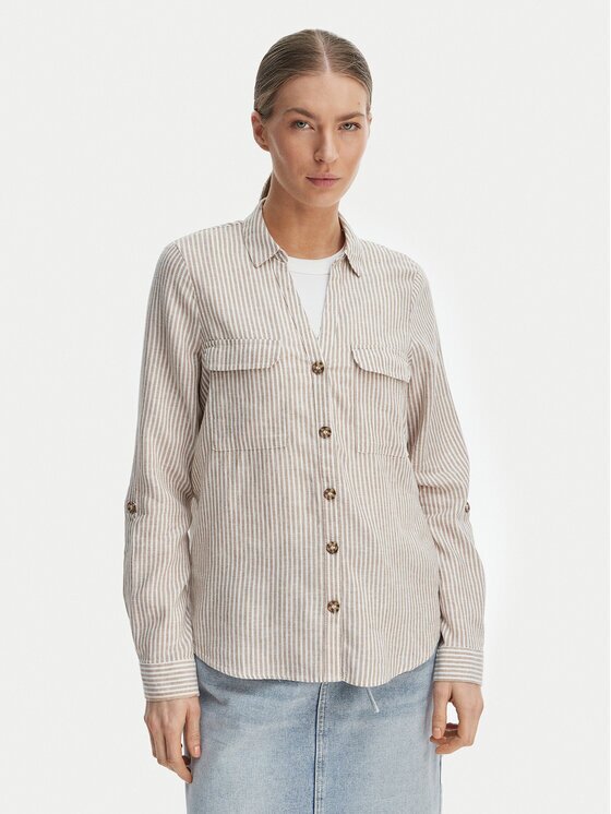 Vero Moda Риза Linn 10308407 Бял Regular Fit