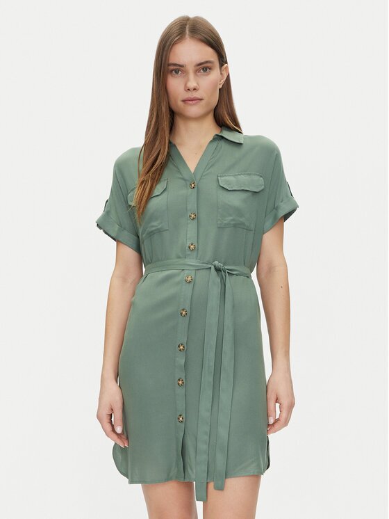 Vero Moda Рокля тип риза Bumpy 10325828 Loose Fit
