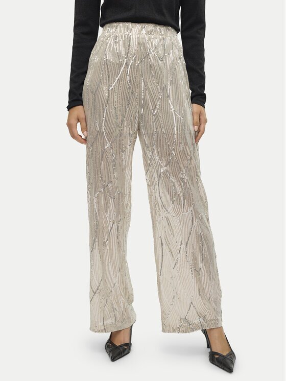 Vero Moda Текстилни панталони Ellen 10319016 Straight Fit
