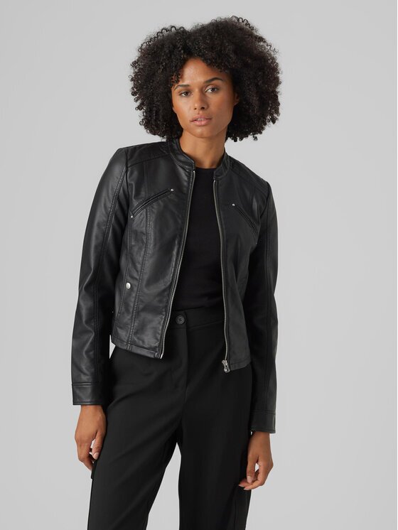Vero Moda Яке от имитация на кожа Favodona 10288555 Regular Fit