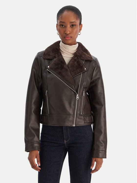 Vero Moda Яке от имитация на кожа Hailey 10250405 Regular Fit
