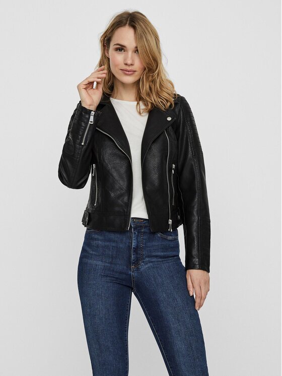 Vero Moda Яке от имитация на кожа Kerri 10228728 Regular Fit