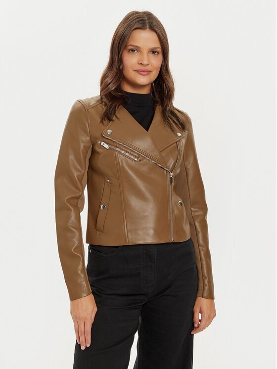 Vero Moda Яке от имитация на кожа Riley 10302441 Slim Fit