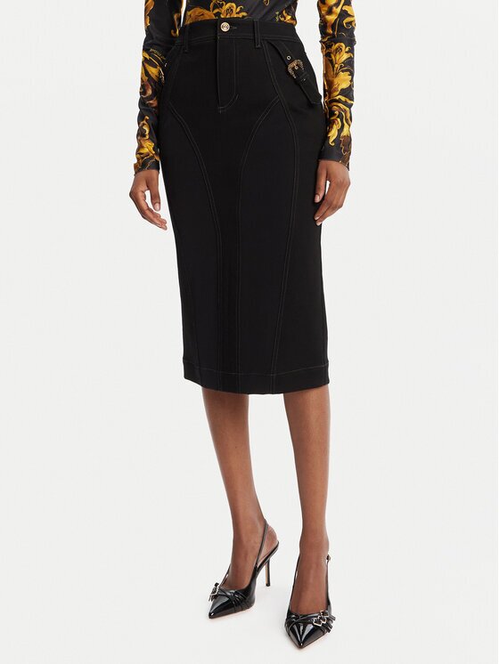 Versace Jeans Couture Дънкова пола 79HAE84M DT037 Slim Fit