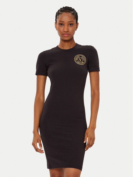 Versace Jeans Couture Ежедневна рокля 78HAOT00 Slim Fit