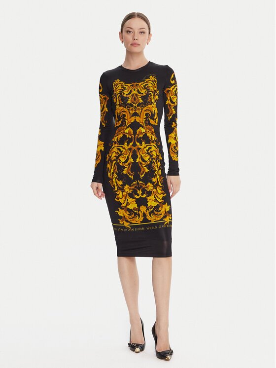 Versace Jeans Couture Ежедневна рокля 79HAO9P0 JS491 Slim Fit
