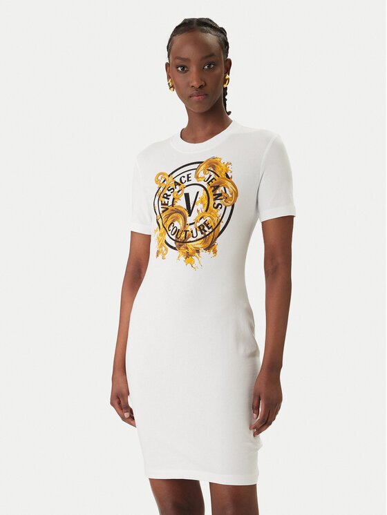 Versace Jeans Couture Ежедневна рокля 80HAOE01 CJ02E Slim Fit