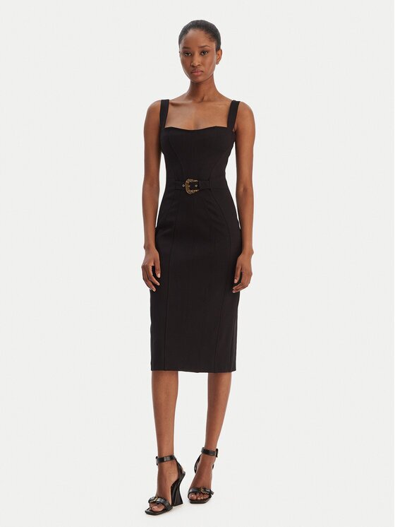 Versace Jeans Couture Коктейлна рокля 80HAO940 J0092 Slim Fit