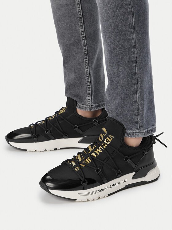 Versace Jeans Couture Сникърси 80YA3SA6 Черен