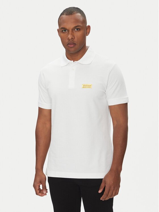Versace Jeans Couture Тениска с яка и копчета 78GAGT08 Regular Fit