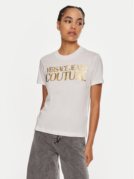 Versace Jeans Couture Тишърт 77HAHT01 CJ00T Regular Fit