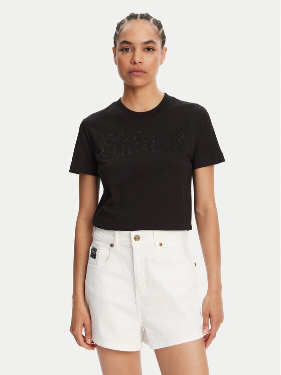 Versace Jeans Couture Тишърт 78HAHS04 Regular Fit