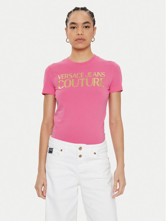 Versace Jeans Couture Тишърт 78HAHT01 Regular Fit