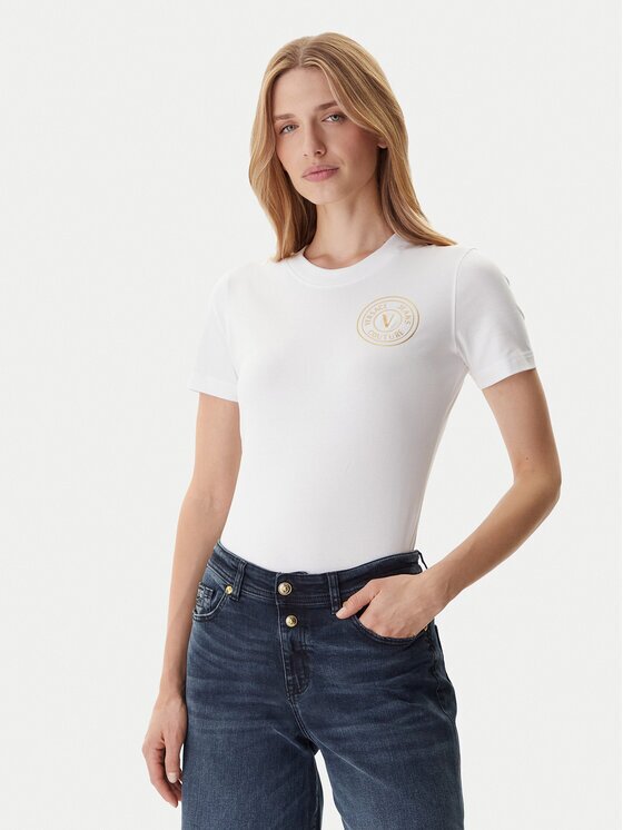 Versace Jeans Couture Тишърт 79HAHT01 CJ03T Regular Fit