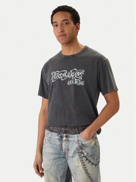 Versace Jeans Couture Тишърт 80GAHB02 CJB02 Regular Fit