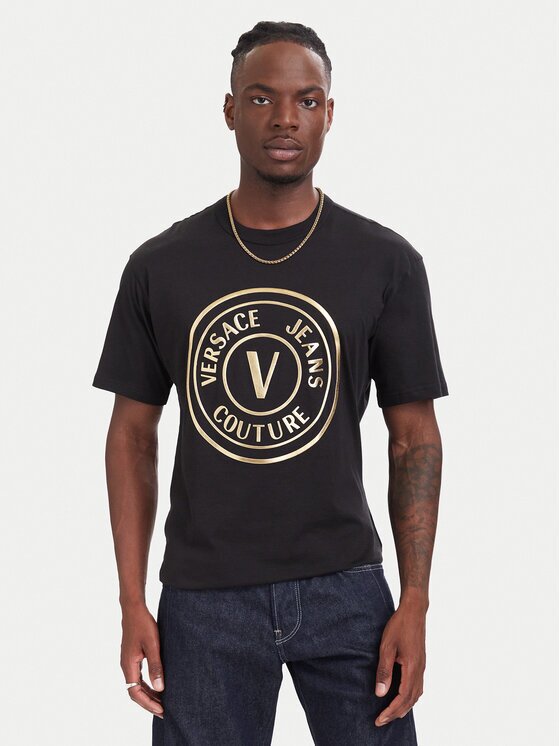 Versace Jeans Couture Тишърт 80GAHT02 CJ00T Regular Fit