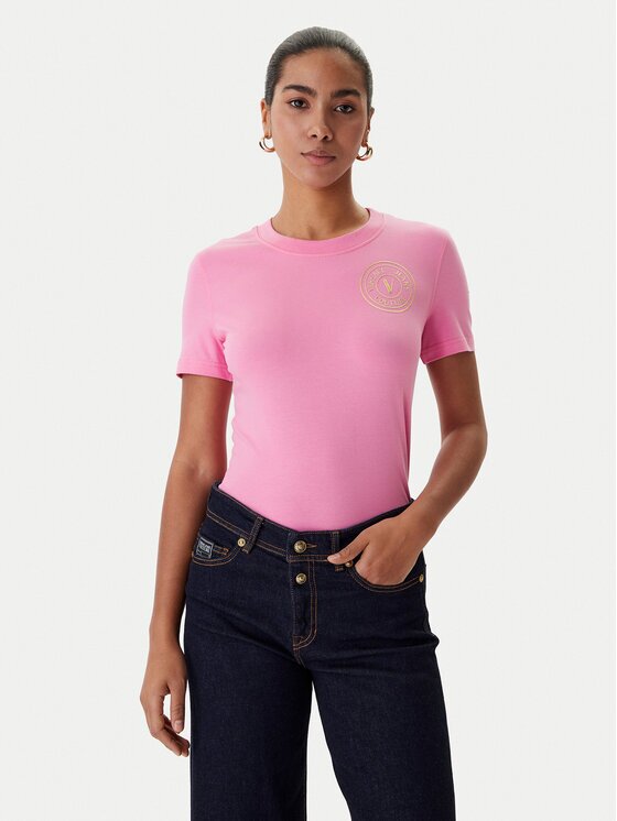 Versace Jeans Couture Тишърт 80HAHT02 CJ03T Slim Fit