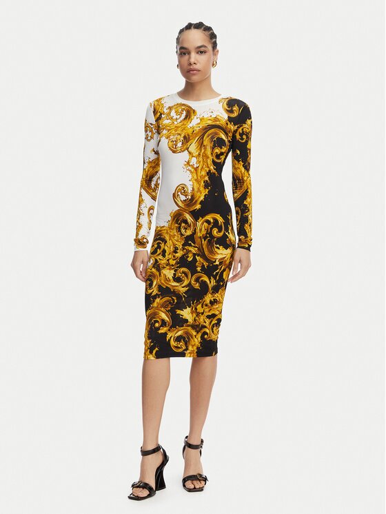 Versace Jeans Ежедневна рокля 80HAO9P0 JS547 Slim Fit