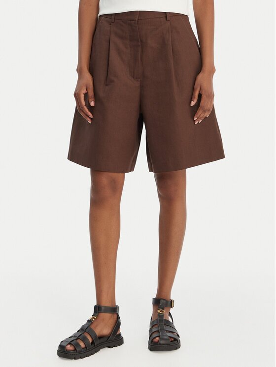 Weekend Max Mara Бермуди Ecuba 2615141022 Екрю Loose Fit
