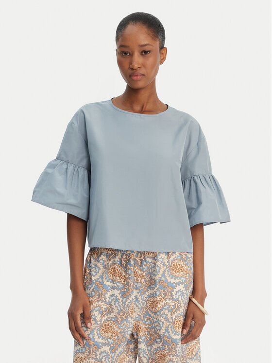 Weekend Max Mara Блуза Break 2615111152 Светлосиньо Loose Fit