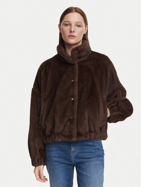Weekend Max Mara Кожено палто Anemone 2625086021 Regular Fit