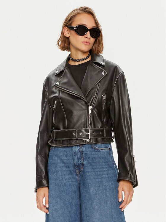 Weekend Max Mara Кожено яке Saletta 2425446041 Standard Fit