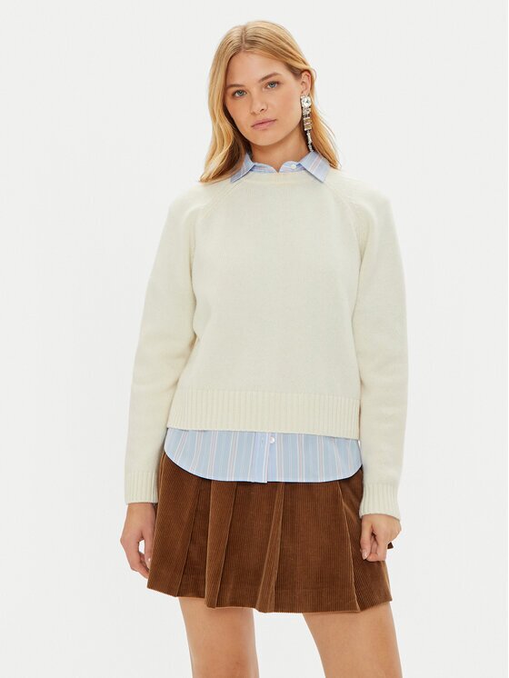 Weekend Max Mara Пуловер Gabbia 2425366162 Екрю Regular Fit