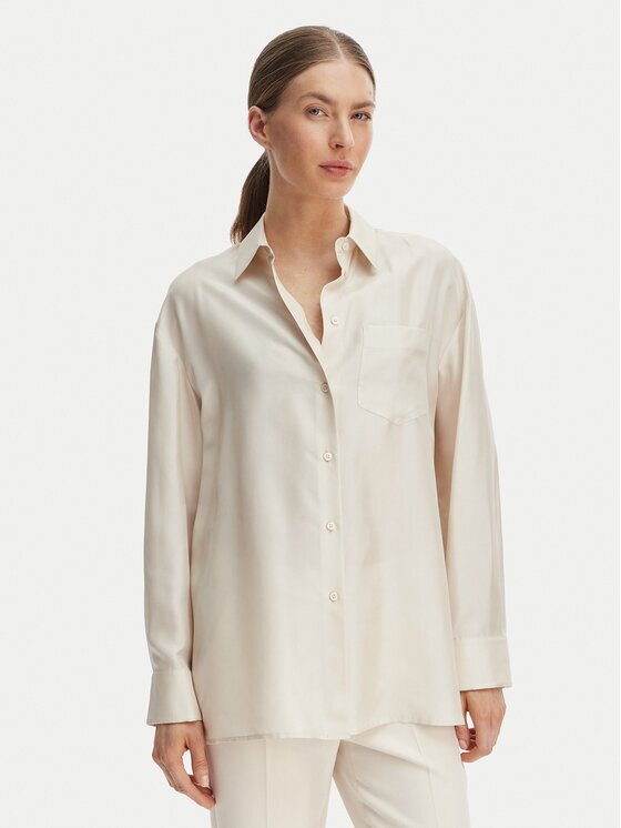 Weekend Max Mara Риза Ebbri 2615191012 Екрю Regular Fit