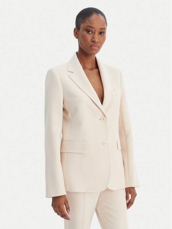 Weekend Max Mara Сако Uva 2615041061 Екрю Slim Fit