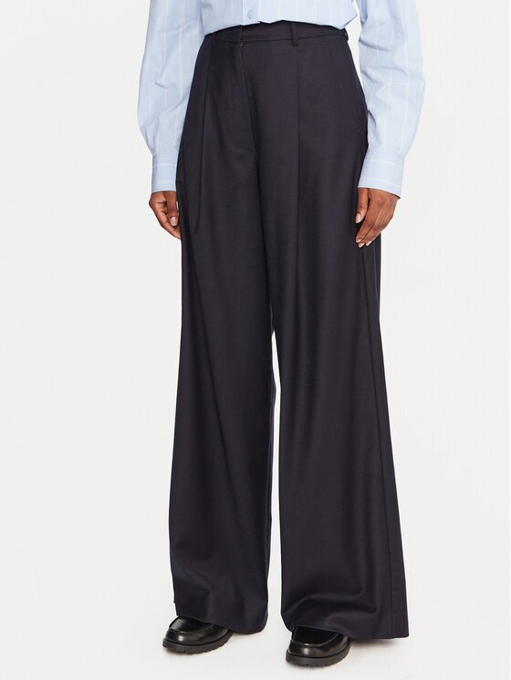 Weekend Max Mara Текстилни панталони Globale 2525136162 Wide Leg