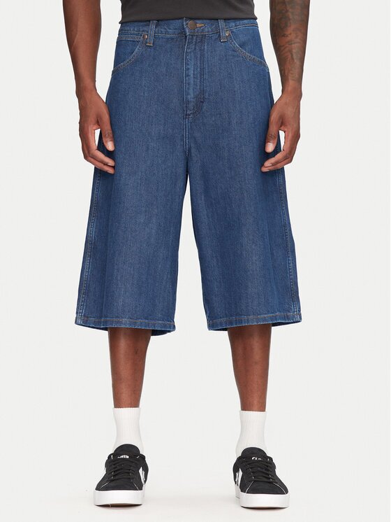 Wrangler Дънкови шорти Jort 112362550 Син Oversize