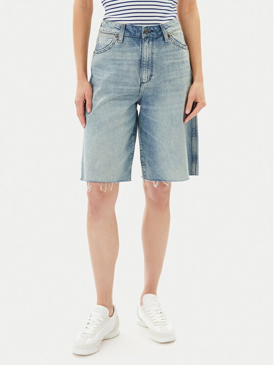 Wrangler Дънкови шорти Jort 112362710 Relaxed Fit
